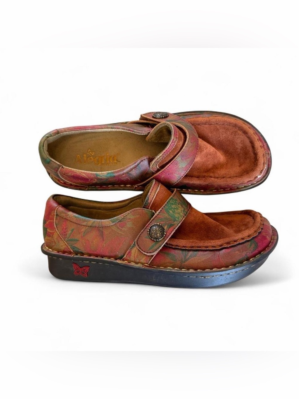 Alegria Maria Southwestern Boho Floral Clog- Size 38
